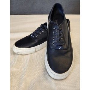 Nautica Men's Size 10 Casual Shoes Lace-Up Faux Leather‎ Sneaker Navy Deckloom